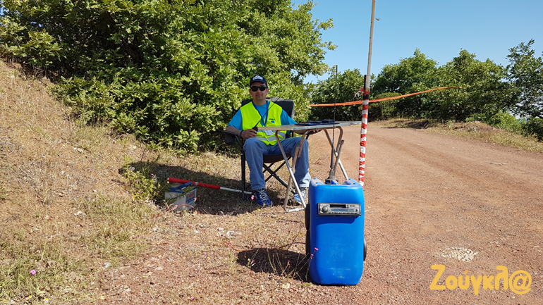 Ο Σπύρος Ευαγγελόπουλος μαζί με την πατέντα του!