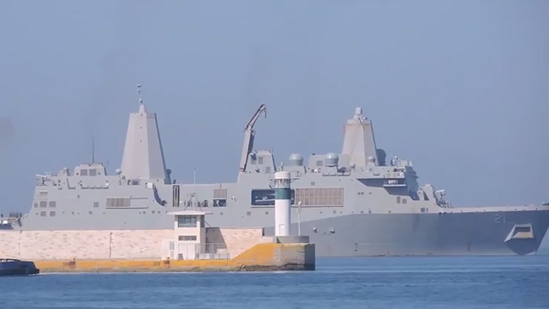 Στον Πειραιά το πολεμικό πλοίο USS New York LPD-21