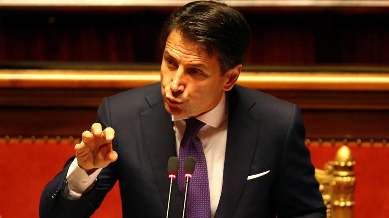 H γερουσία έδωσε ψήφο εμπιστοσύνης στην κυβέρνηση Κόντε