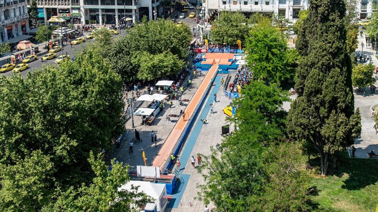 Στη μνήμη του Ρήγα Ευσταθιάδη το Protergia Athens Street Pole Vault