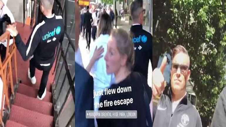 Βίντεο: O Robbie Williams τρέχει για να γλιτώσει από τη φωτιά στο πολυτελές ξενοδοχείο του Λονδίνου!