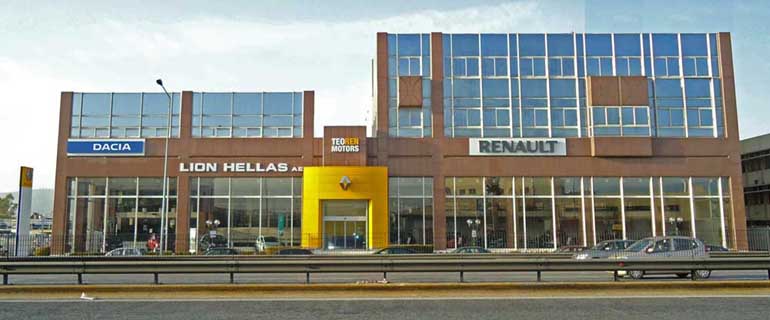 Το στρατηγείο της Teoren Motors στη λεωφόρο Κηφισού