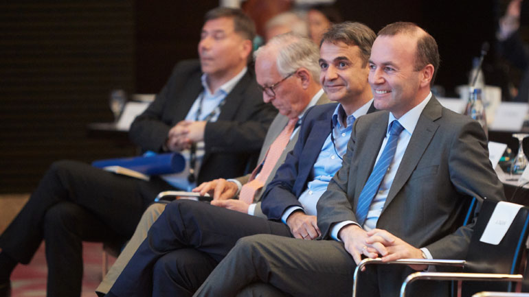 Συνάντηση Κυρ. Μητσοτάκη – Μ. Βέμπερ στο Μόναχο