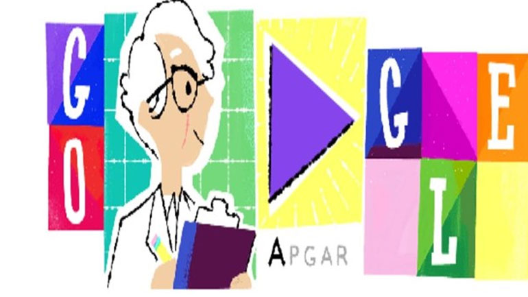 Το doodle της Google τιμά την αναισθησιολόγο Virginia Apgar