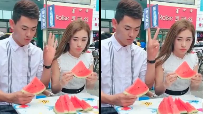 Ποιος θα φάει το καρπούζι πιο γρήγορα;