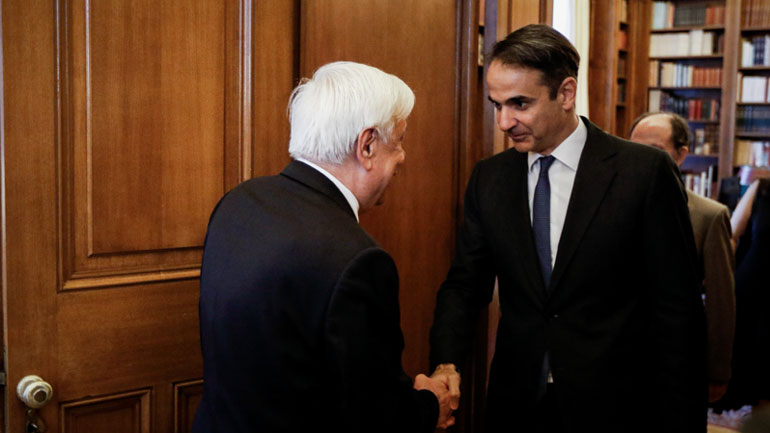 Στον Πρόεδρο της Δημοκρατίας ο Κυρ. Μητσοτάκης