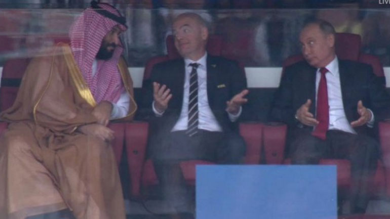 Ο Πούτιν «απολογήθηκε» στον Σαουδάραβα Πρίγκιπα για το πρώτο γκολ της Ρωσίας