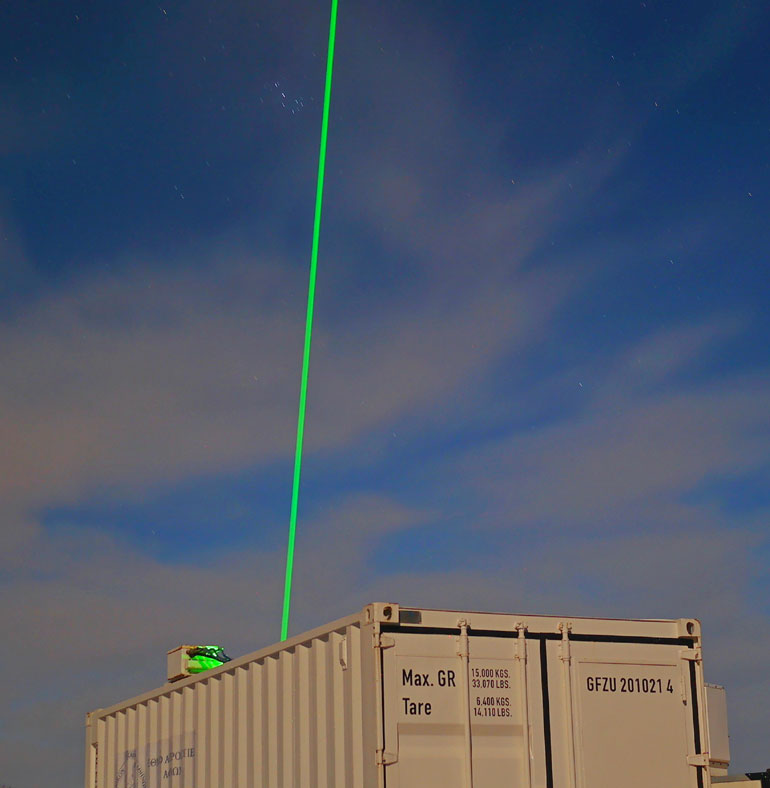 Το σύστημα lidar PollyXT του ΕΑΑ και το «πρώτο φως» στον ουρανό των Αντικυθήρων