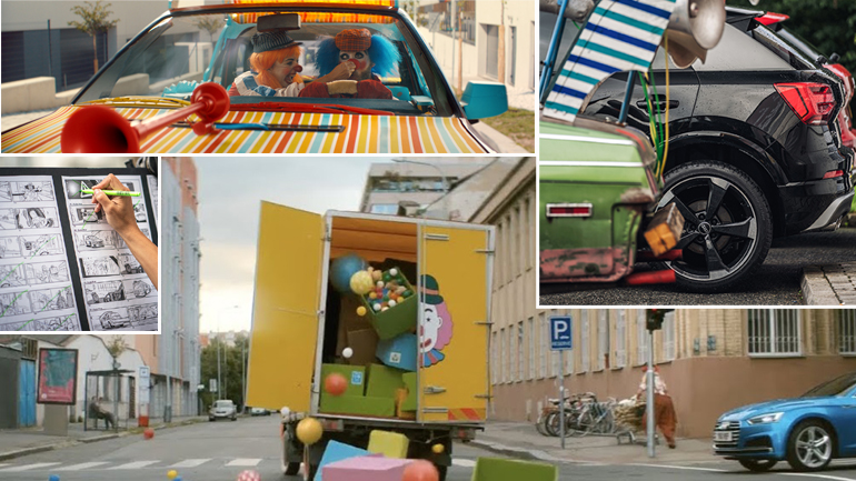 Πρωταγωνιστές… κλόουν στο διαφημιστικό σποτ της Audi