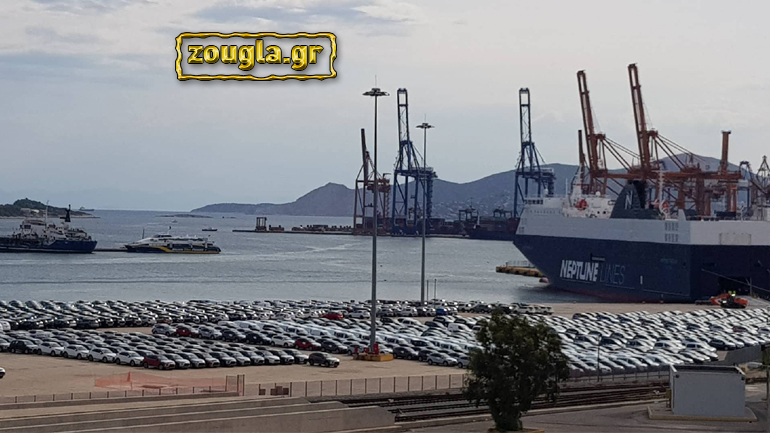 Βούλιαξε… από καινούργια αυτοκίνητα το λιμάνι του Πειραιά
