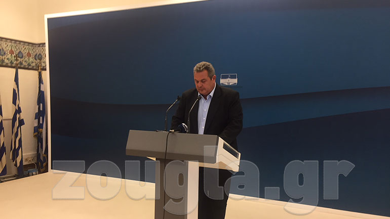 Καμμένος: Να παρέμβει εισαγγελέας για τις απειλές σε βουλευτές –  Να περάσει με 180 ψήφους η συμφωνία