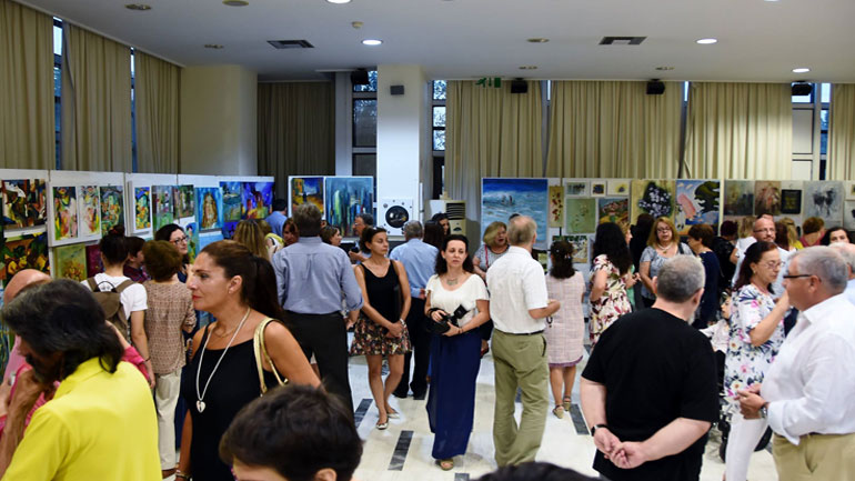 Με την παρουσία φίλων  τα εγκαίνια της Γ’ Έκθεσης Ζωγραφικής του Κέντρου Τέχνης και Πολιτισμού Δήμου Αμαρουσίου