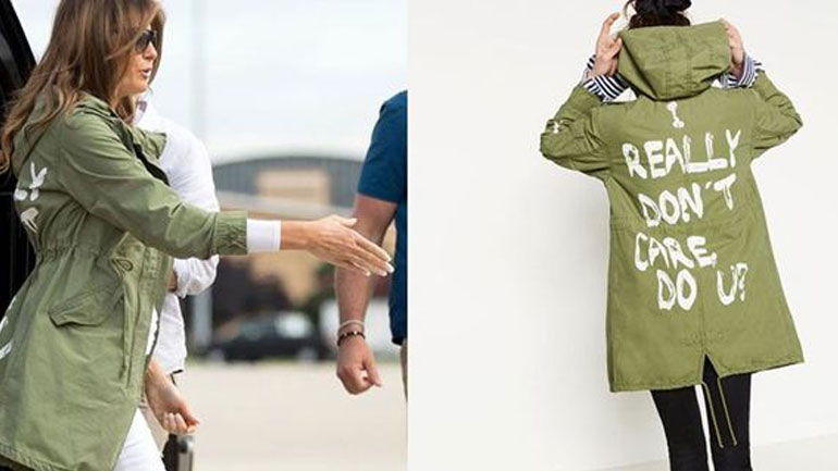 Θύελλα αντιδράσεων με το πανωφόρι της Melania Trump – Τι συνέβη