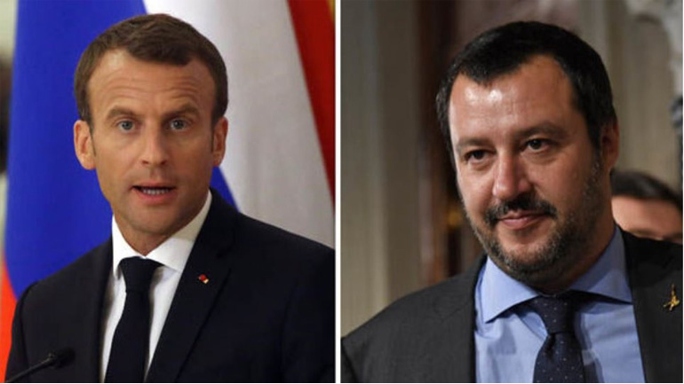 Ιταλία: Σύγκρουση Μακρόν-Σαλβίνι για το προσφυγικό
