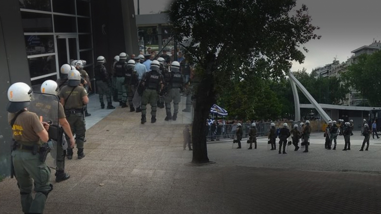 Επεισόδια στη ΔΕΘ για τη συμφωνία των Πρεσπών