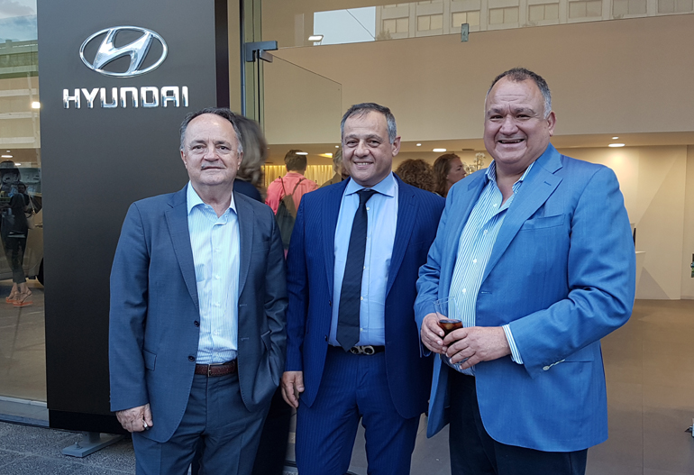 Από αριστερά Νίκος Διαμαντής, Ανδρέας Χριστοφορίδης και Πάνος Δάβαρης