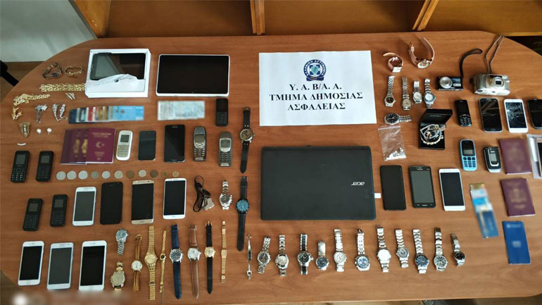 Στη δημοσιότητα φωτογραφίες κλοπιμαίων από σπείρα που «ρήμαζε» περιοχές της Αττικής