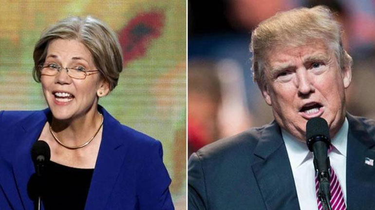 Γουόρεν και Τραμπ έδωσαν ένα μικρό δείγμα του προεκλογικού τους αγώνα για τις εκλογές του 2020