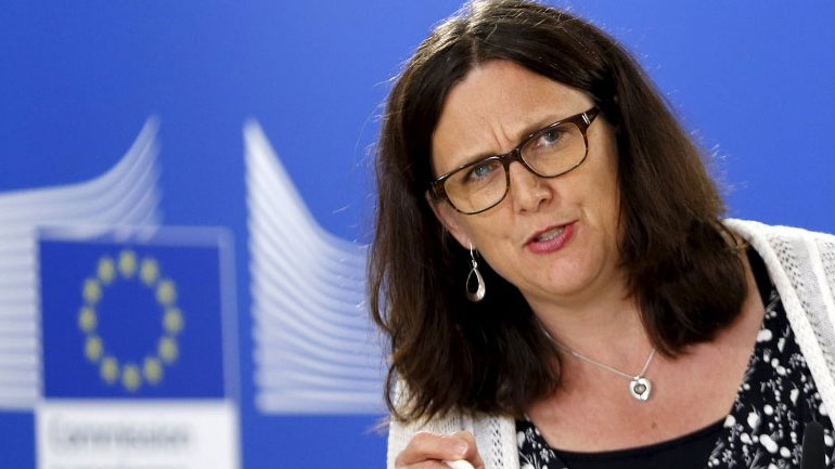 Μάλμστρομ: Η EE θα μπορούσε να εφαρμόσει μέτρα για να περιορίσει τις εισαγωγές χάλυβα έως τα μέσα Ιουλίου