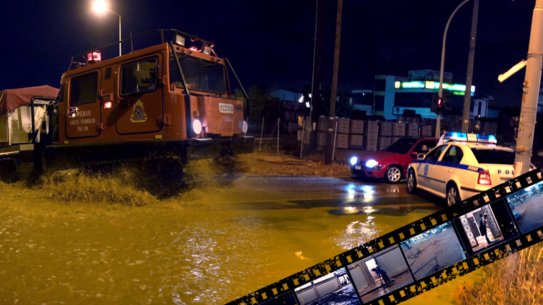 Στο έλεος της κακοκαιρίας για άλλη μια φορά η Μάνδρα