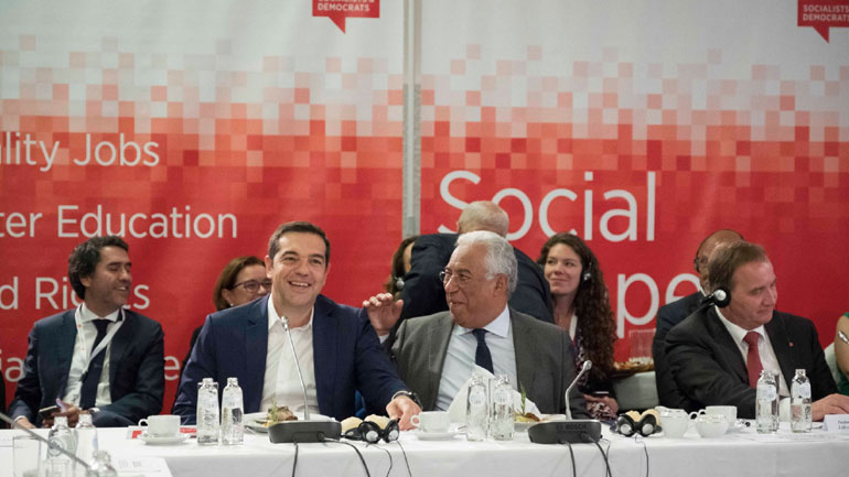 Στην προπαρασκευαστική σύνοδο του Ευρωπαϊκού Σοσιαλιστικού Κόμματος ο Αλ. Τσίπρας