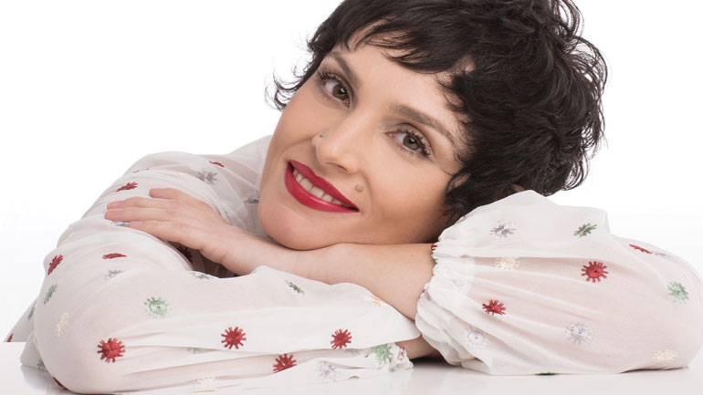 Η Ελεωνόρα Ζουγανέλη στην Τεχνόπολη