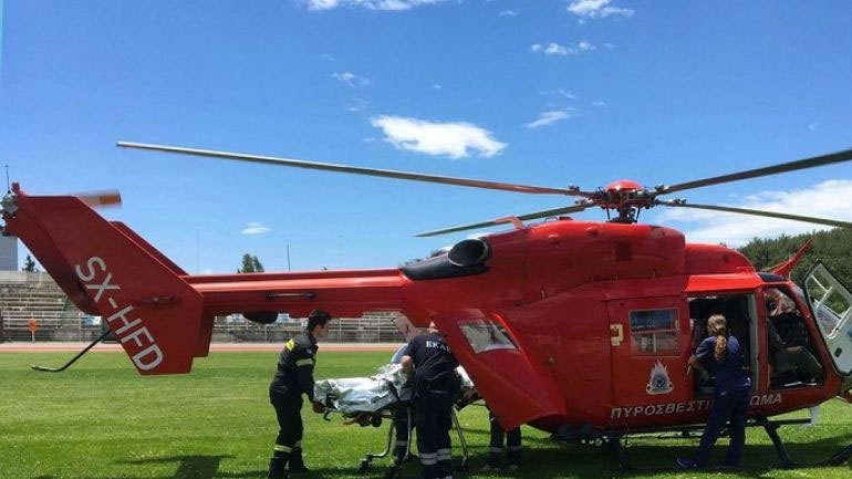 Αεροδιακομιδή 40χρονου από τον Πολύγυρο Χαλκιδικής στη Θεσσαλονίκη