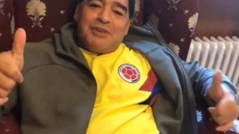 Στο πλευρό της Κολομβίας ο Μαραντόνα