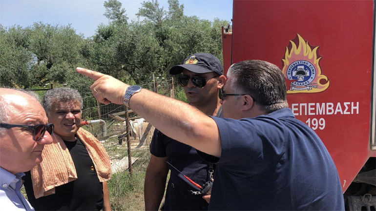 Υπό μερικό έλεγχο η φωτιά στην Κατοχή Μεσολογγίου – Δεν κινδυνεύει ο αρχαιολογικός χώρος των Οινιαδών