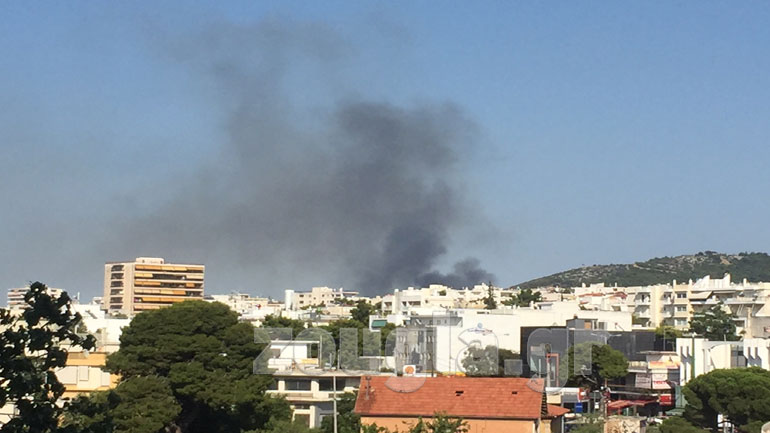 Υπό μερικό έλεγχο η φωτιά στον Γέρακα Αττικής