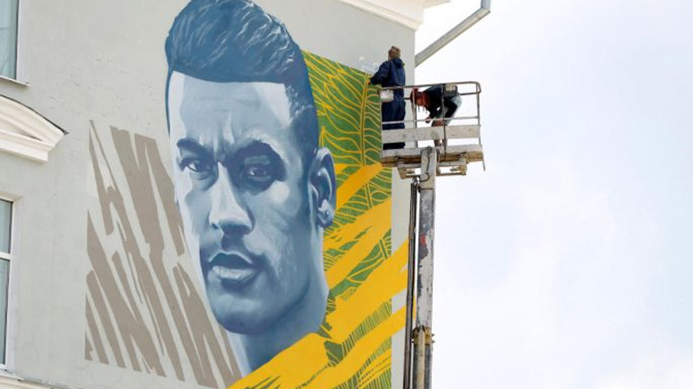 Ο Νεϊμάρ έγινε τοιχογραφία στο Καζάν!