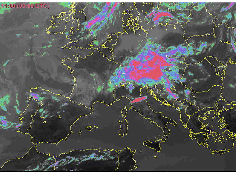 Reak time χάρτης από δορυφόρο