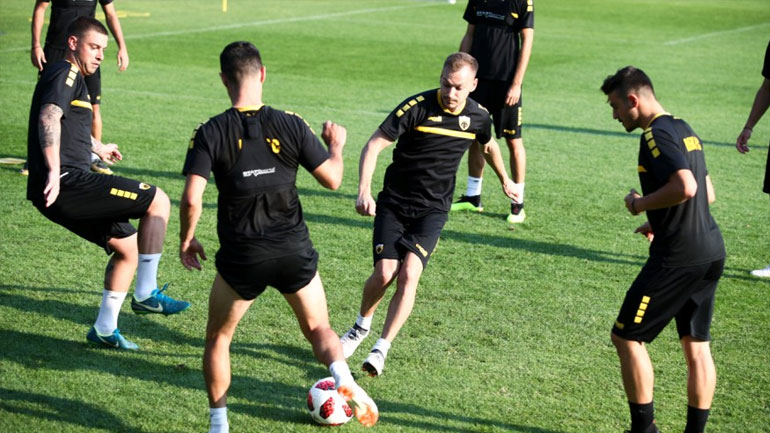 ΑΕΚ: Διπλή προπόνηση περιελάμβανε το… μενού της Δευτέρας