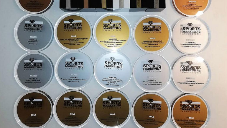 Σημαντικές διακρίσεις για τον ΟΠΑΠ στα Sports Marketing Awards και τα Event Awards 2018