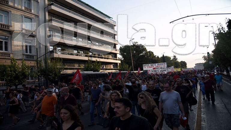 Αντινατοϊκό συλλαλητήριο και πορεία στο κέντρο της Αθήνας
