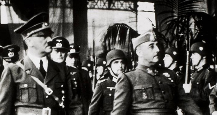 Ο Χίτλερ με τον Φράνο, την εποχή της παντοδυναμίας τους