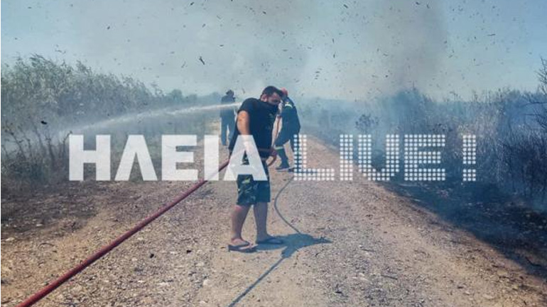 Πύργος: Υπό μερικό έλεγχο η φωτιά στην περιοχή Σπιάντζα