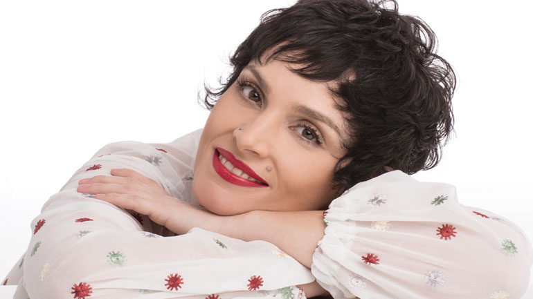 Η Ελεωνόρα Ζουγανέλη στην Τεχνόπολη