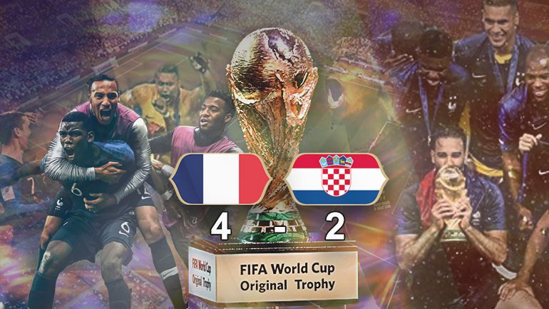 Γαλλικός θρίαμβος στον τελικό του Μουντιάλ