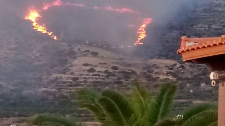 Χανιά: Μεγάλη φωτιά ξέσπασε στα Φαλάσαρνα