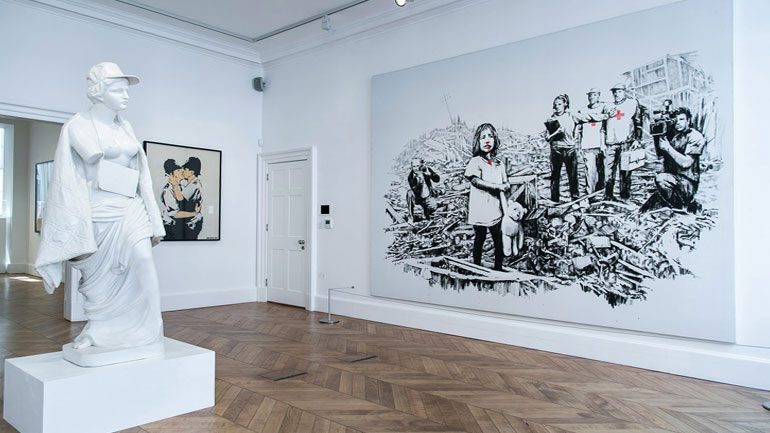 Άγνωστα έργα του Bansky παρουσιάζει η γκαλερί «Lazinc» στο Λονδίνο