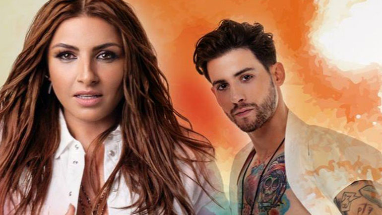 Η Έλενα Παπαρίζου στην Κεντρική Παραλία Αρτέμιδος