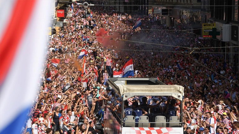 Αποθέωση για την Εθνική Κροατίας στο Ζάγκρεμπ