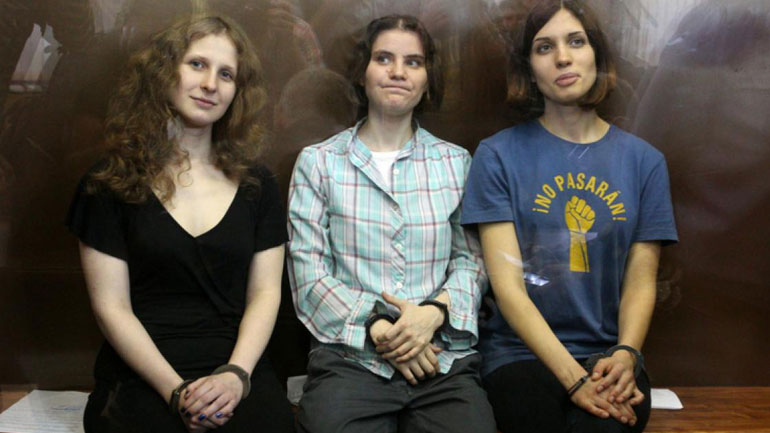 Καταδίκη της Ρωσίας για κακομεταχείριση των Pussy Riot