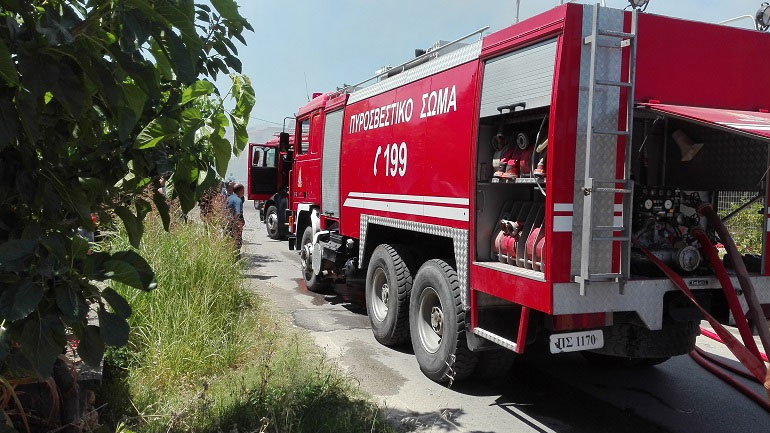 Δύο πύρινα μέτωπα στην Κρήτη