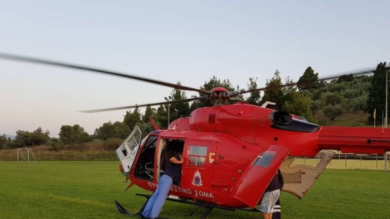 Αεροδιακομιδή ανήλικου παιδιού από τον Άγιο Νικόλαο Χαλκιδικής στη Θεσσαλονίκη