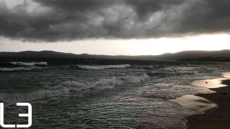 Ξαφνικό μπουρίνι στις παραλίες της Χαλκιδικής