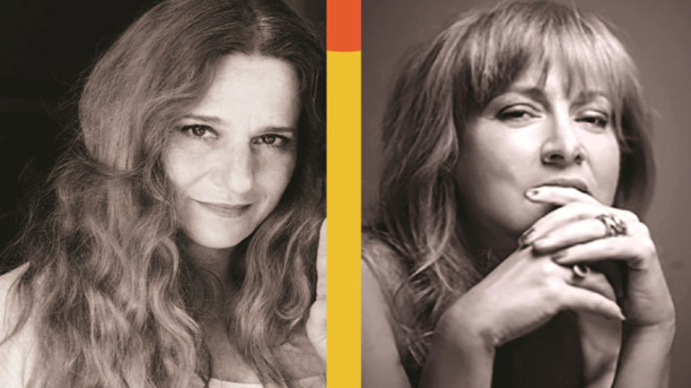 Η Ευανθία Ρεμπούτσικα και η Έλλη Πασπαλά στο φεγγαρόφωτο του Αρχαίου Θεάτρου Αιγείρας