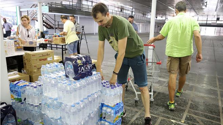 Θεσσαλονίκη: Σε εξέλιξη η συγκέντρωση ειδών πρώτης ανάγκης για τους πυρόπληκτους