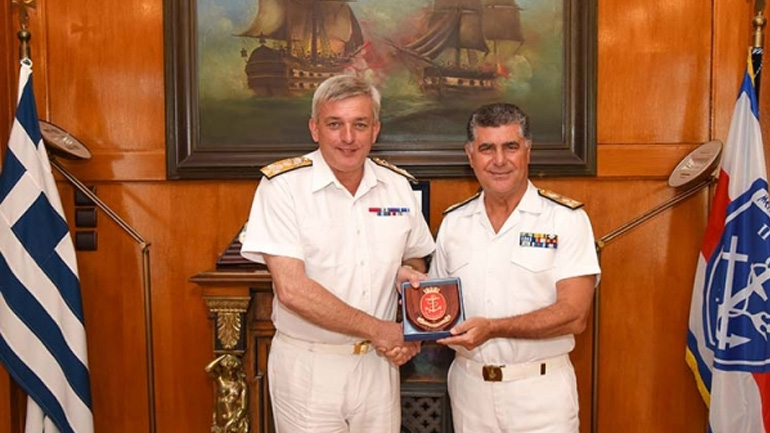 Με τον αρχηγό του πολεμικού ναυτικού του Ηνωμένου Βασιλείου συναντήθηκε ο αρχηγός ΓΕΝ